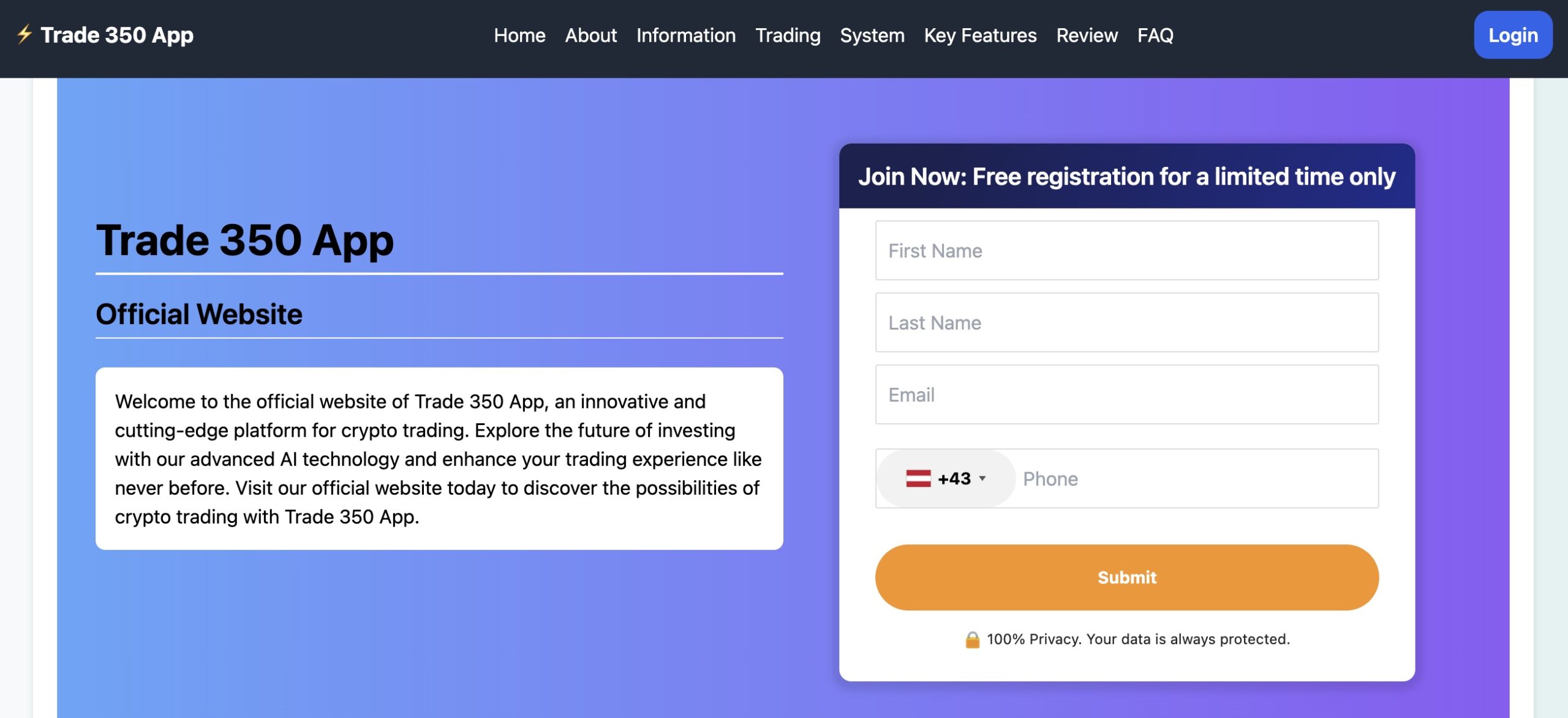 Screenshot - Coin Watchdog | Investing in Digital Currencies Safely Trade 350 App homepage